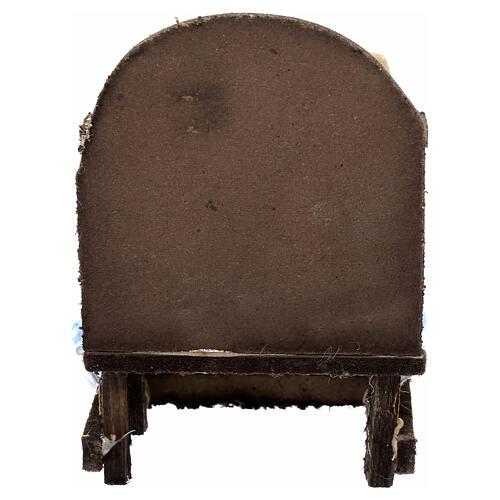 Stoisko cukiernicze do szopek neapolitańskich 12 cm - drewno, 15x10x5 cm 4