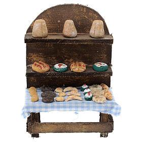 Neapolitan nativity pastry stand 12 cm wood 15x10x5 cm