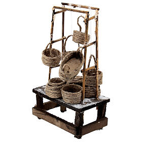 Mostrador cestas belén 12 cm Nápoles 15x10x5 cm