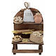 Banchetto pasta presepe 12 cm napoletano 15x10x5 cm s1