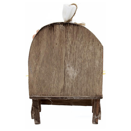 Stoisko z makaronem do szopki neapolitańskiej 12 cm, 15x10x5 cm 4