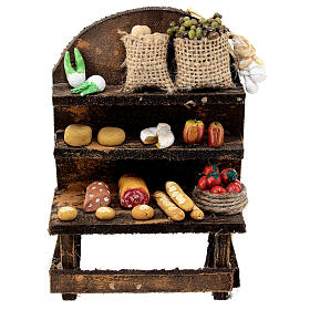 Banco dispensa presepe napoletano 12 cm 15x10x5 cm