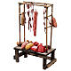 Butcher's stall for 12 cm Neapolitan Nativity Scene, 15x10x5 cm s2