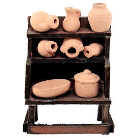 Banchetto vasi terracotta presepe Napoli 12 cm 15x10x5 cm