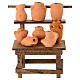 Banchetto vasi terracotta presepe Napoli 12 cm 15x10x5 cm s5