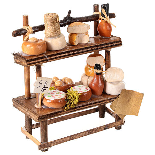 Cheese display for 12 cm Neapolitan Nativity Scene, 15x10x5 cm 2