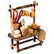 Banco mercato presepe 12 cm napoletano miniature terracotta s3
