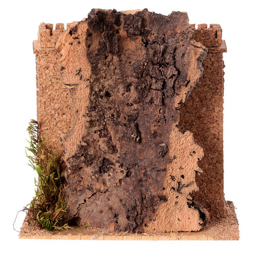 Decorative castle for 6 cm Neapolitan Nativity Scene, 15x15x10 cm 4