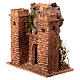 Castillo ornamental corcho belén 6 cm napolitano 15x15x10 cm s2
