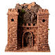 Castello ornamentale sughero presepe 6 cm napoletano 15x15x10 cm s1