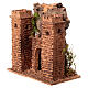 Castello ornamentale sughero presepe 6 cm napoletano 15x15x10 cm s2