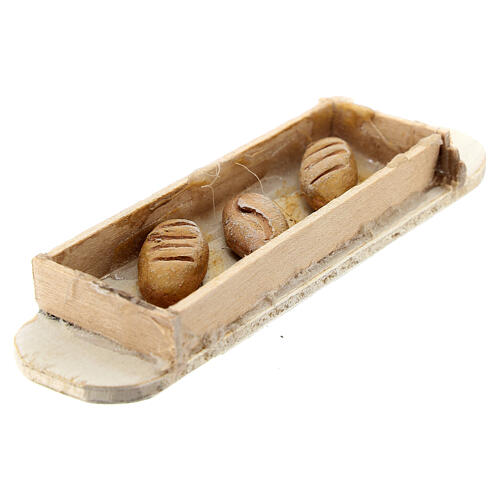 Set of 3 trays with loaves of bread for 10-12 cm Neapolitan Nativity Scene 3