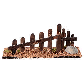 Corner fence for 10-12 cm Neapolitan Nativity Scene, 5x15x5 cm