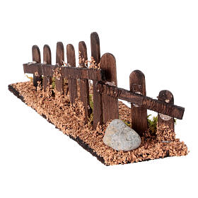 Corner fence for 10-12 cm Neapolitan Nativity Scene, 5x15x5 cm