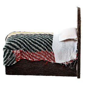 Single bed for 6 cm Neapolitan Nativity Scene, 5x10x5 cm