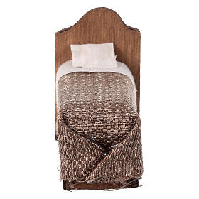 Single bed for 6 cm Neapolitan Nativity Scene, 5x10x5 cm