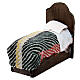 Single bed for 6 cm Neapolitan Nativity Scene, 5x10x5 cm s2