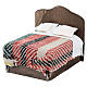 Double bed for 8 cm Neapolitan Nativity Scene, different bed linens s2