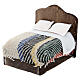 Double bed for 8 cm Neapolitan Nativity Scene, different bed linens s4