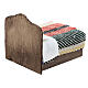 Double bed for 8 cm Neapolitan Nativity Scene, different bed linens s5