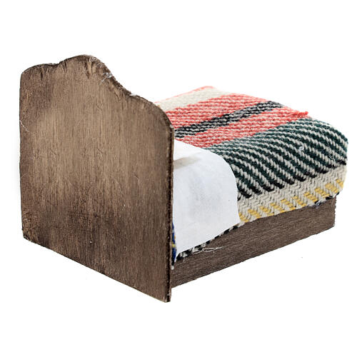 Letto matrimoniale presepe 8 cm Napoli coperte assortite 5