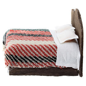 Nativity scene double bed 8 cm Naples assorted blankets