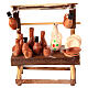 Terracotta jar display for 10 cm Neapolitan Nativity Scene, wood and terracotta, 10x10x5 cm s1