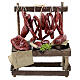 Meat display for 10 cm Neapolitan Nativity Scene, wood and terracotta, 15x10x5 cm s1