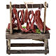 Meat display for 10 cm Neapolitan Nativity Scene, wood and terracotta, 15x10x5 cm s4