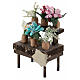 Blumen-Verkaufsstand, Krippenzubehör, neapolitanischer Stil, für 10 cm Krippe, 10x5x5 cm s2