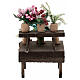 Blumen-Verkaufsstand, Krippenzubehör, neapolitanischer Stil, für 10 cm Krippe, 10x5x5 cm s4