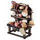 Shelf of cured meats and cheese for Neapolitan nativity scene 12 cm s2