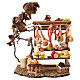 Ambientazione banco salumi presepe napoletano 12 cm su base 20x15x10 s1