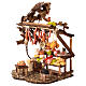 Ambientazione banco salumi presepe napoletano 12 cm su base 20x15x10 s2