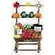 Verkaufsstand mit Obst und Gemüse, Krippenzubehör, neapolitanischer Stil, für 12 cm Krippe, 15x10x5 cm s1