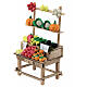 Verkaufsstand mit Obst und Gemüse, Krippenzubehör, neapolitanischer Stil, für 12 cm Krippe, 15x10x5 cm s2