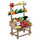Verkaufsstand mit Obst und Gemüse, Krippenzubehör, neapolitanischer Stil, für 12 cm Krippe, 15x10x5 cm s3