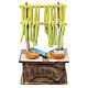 Banco pastaio presepe 10 cm Napoli 15x10x5 cm s1