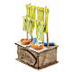 Banco pastaio presepe 10 cm Napoli 15x10x5 cm s2