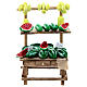 Verkaufsstand mit Wassermelonen und Zitronen, Krippenzubehör, neapolitanischer Stil, für 12 cm Krippe, 15x10x5 cm s1