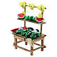 Verkaufsstand mit Wassermelonen und Zitronen, Krippenzubehör, neapolitanischer Stil, für 12 cm Krippe, 15x10x5 cm s2