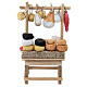 Banco formaggi salumi presepe 10 cm Napoli 15x10x5 cm s4
