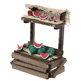 Nativity scene watermelon stand 10 cm Naples 15x10x5 cm