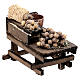 Kartoffel-Verkaufsstand, Krippenzubehör, neapolitanischer Stil, für 10 cm Krippe, 10x10x5 cm s3