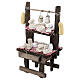 Banco formaggi con tovaglia presepe napoletano 10 cm 15x10x5 cm s2