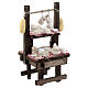 Banco formaggi con tovaglia presepe napoletano 10 cm 15x10x5 cm s3