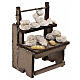 Market cheese stall, 10x10x5 cm, for 10 cm Neapolitan Nativity Scene s3