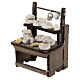 Banco formaggi presepe 10 cm Napoli 10x10x5 cm s2