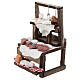 Banco formaggi salumi presepe napoletano 10 cm 15x10x5 cm s2