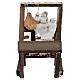 Banco formaggi salumi presepe napoletano 10 cm 15x10x5 cm s4